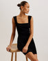IMOJENN-Dresses-Feel like an absolute showstopper in the IMOJENN mini dress. Thanks to the bodycon fit and ribbed knit material, it will sculpt your shape to create the most flattering silhouette. The sleeveless design adds to the slinky feel, whilst the square neckline brings classic elegance. Keep the rest of the look simple and let your figure do the talking. Sleeveless mini dress Sculpting bodycon fit Ribbed knit Square neckline Wide straps Panelling detail Exposed zip fastening Stephanie is 5'8.5" / 1.